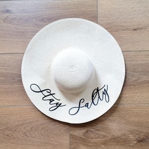 Custom "Stay Salty" floppy Beach hat
